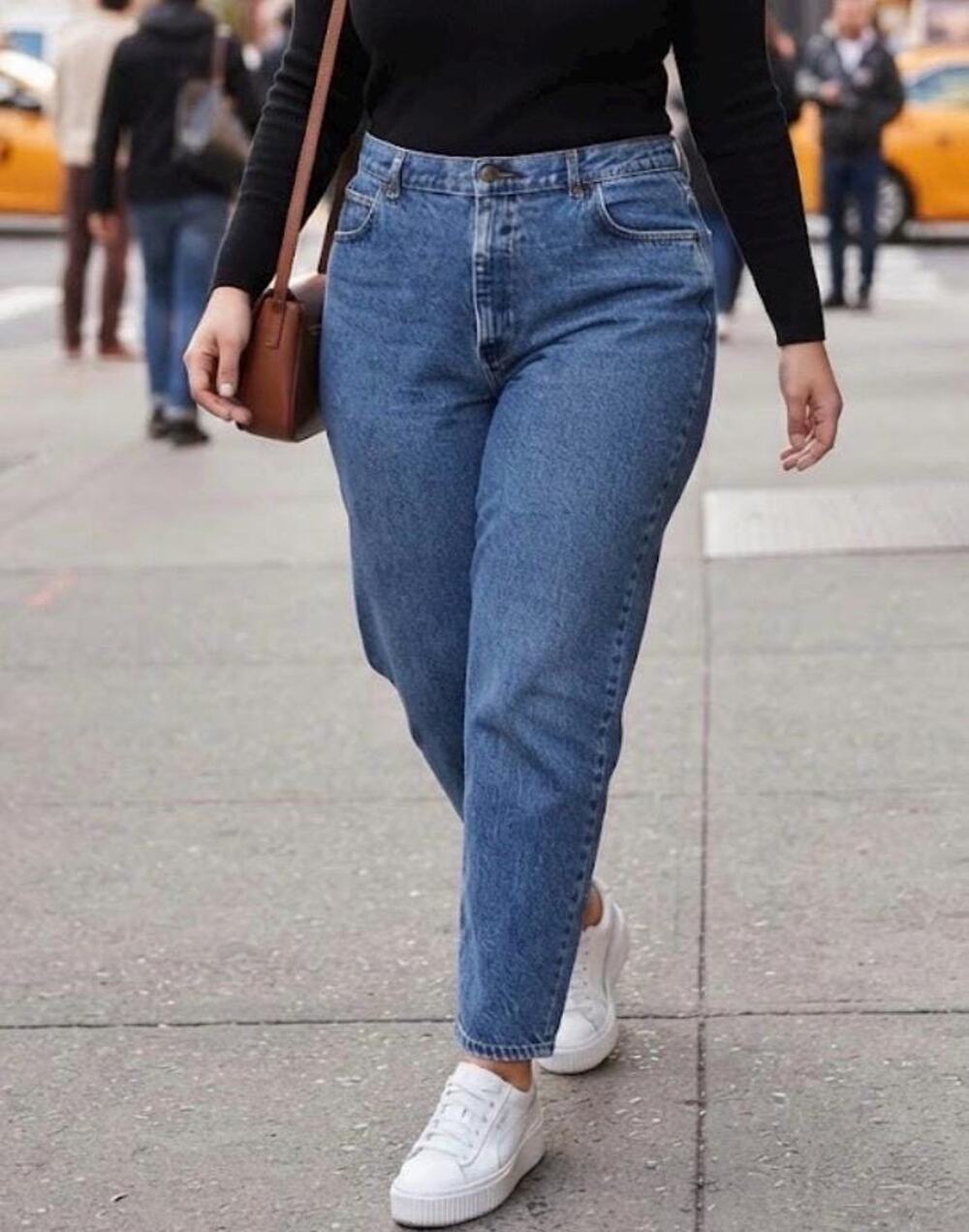 Vintage 80s High Waisted Mom Jeans | Tapered Leg (Size 22 Petite)